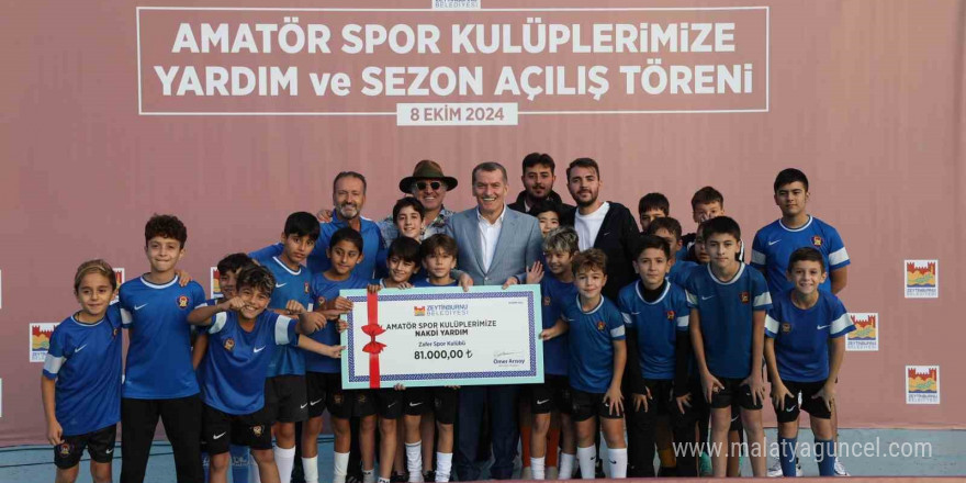 Zeytinburnu’ndaki Amatör Futbol Kulüplerine nakit desteği devam ediyor