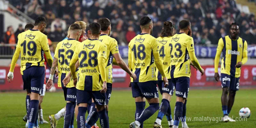 Ziraat Türkiye Kupası: Kasımpaşa: 0 - Fenerbahçe: 3 (İlk yarı)